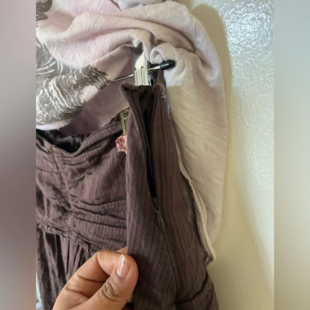 Vintage cotton skirt / size medium - Picture 11 of 14